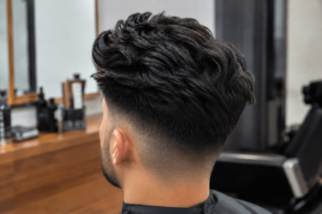 men's haircut with thick hair