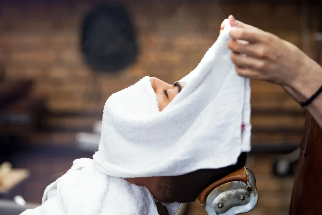 Hot towel shave