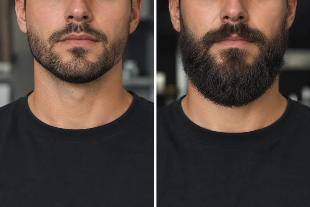 Short vs long beard